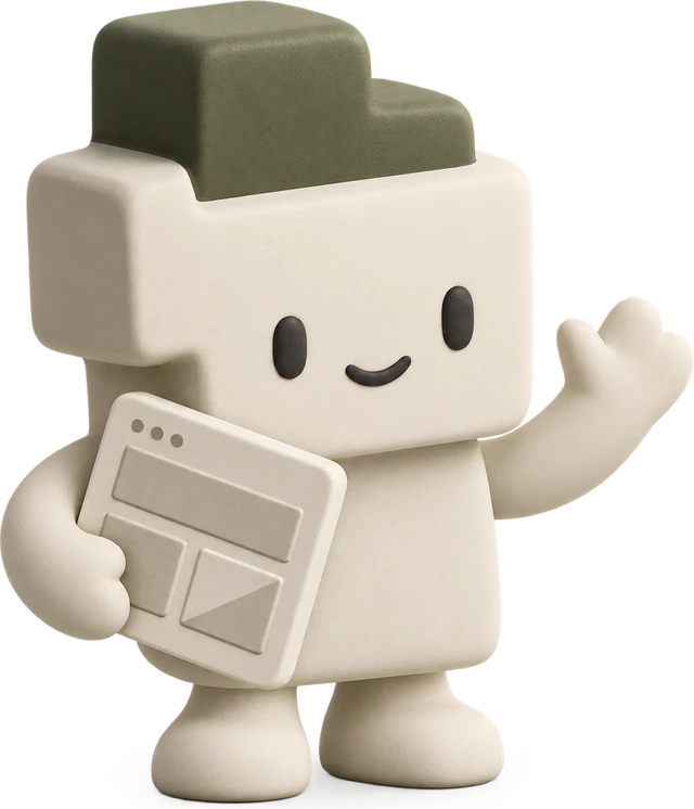 Brix, our builder mascot